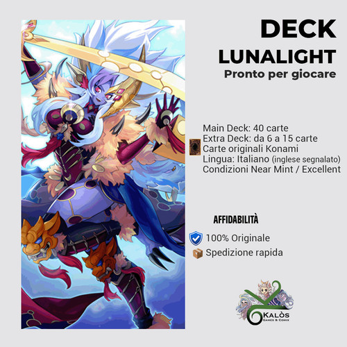 Yugioh mazzo deck lucelunare - mazzo,