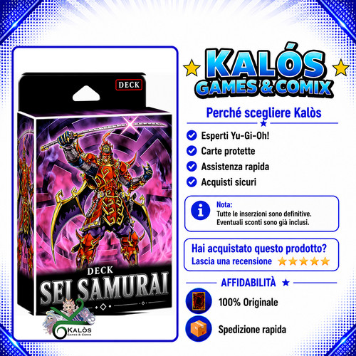 Yugioh mazzo deck sei samurai - mazzo,