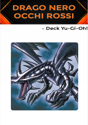 Yugioh mazzo deck drago nero - drago,