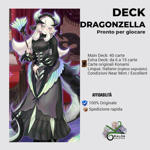 Yugioh mazzo deck dragonzella - mazzo,